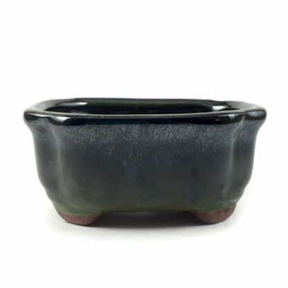 Six-sided Glazed Ceramic Bonsai Pot