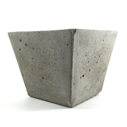 Concrete Tapered Cube Vase